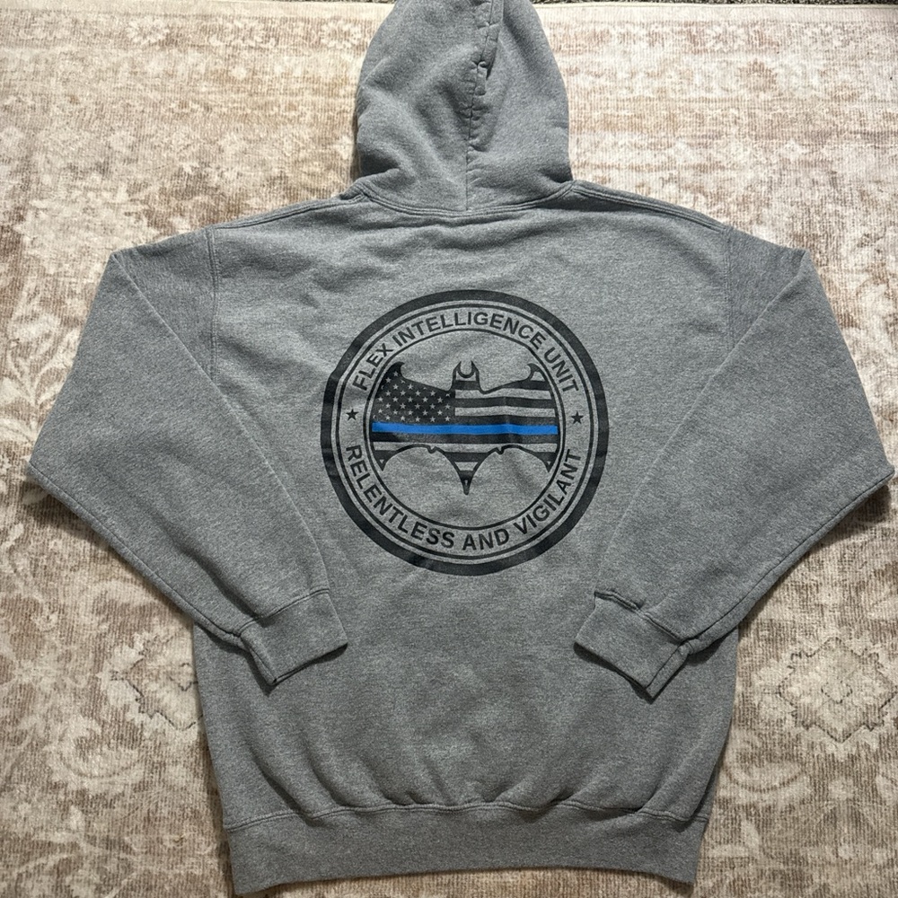 Gildan Gray Hoodie with Emblem
